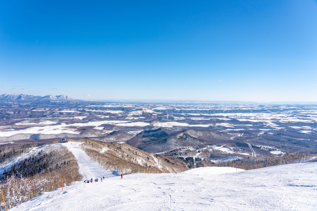 十勝サホロリゾート 快晴の空の下、極上の粉雪クルージングバーンを心ゆくまで味わう１日(*^^*)